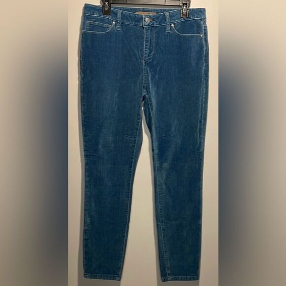 Joe's Jeans- “Light Blue Velvet” Mid Rise Skinny Stretch Jeans Pants- Size 31 - Picture 3 of 11